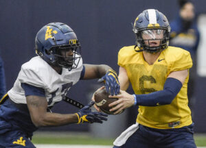 Running back quartet of Mathis, Dixon, Johnson, Anderson a talented group, WVU coach Neal Brown believes